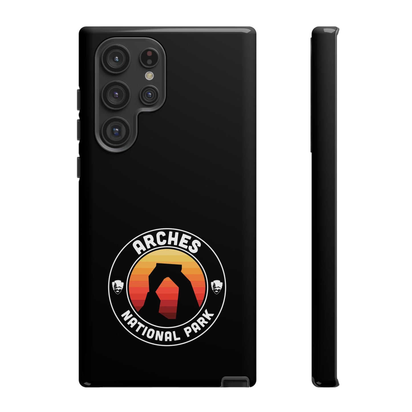 Arches National Park Phone Case - Round Emblem Design