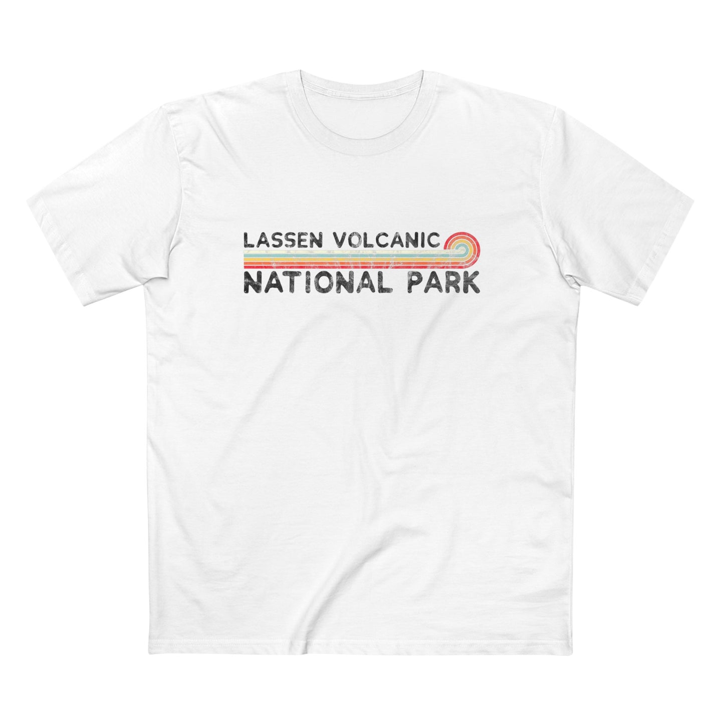 Lassen Volcanic National Park T-Shirt - Vintage Stretched Sunrise