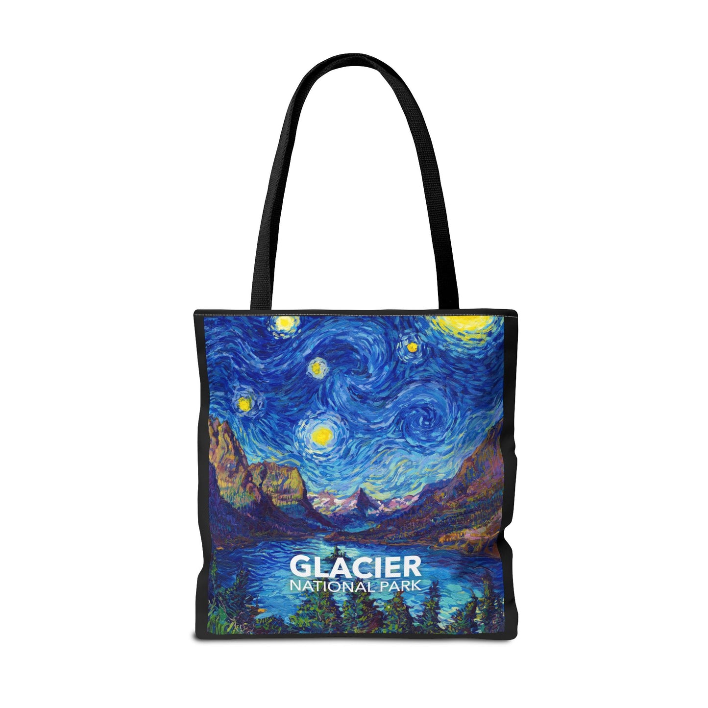 Glacier National Park Tote Bag - Starry Night Large