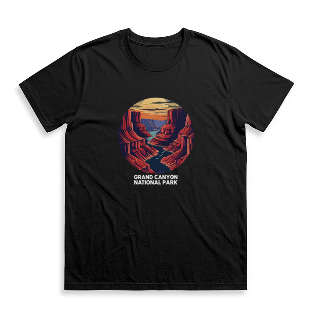 Grand Canyon National Park T-Shirt - Mile High Canyon in Black