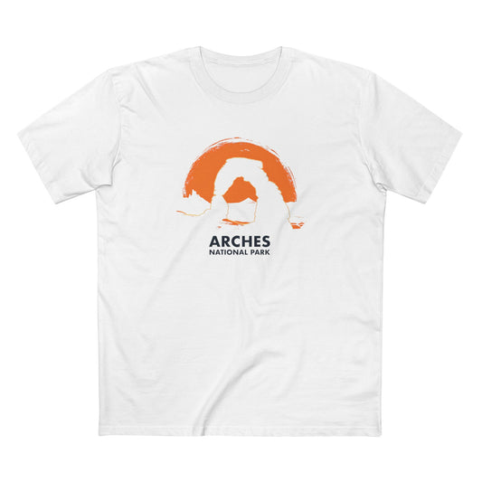 Arches National Park T-Shirt - Delicate Arch Design in White