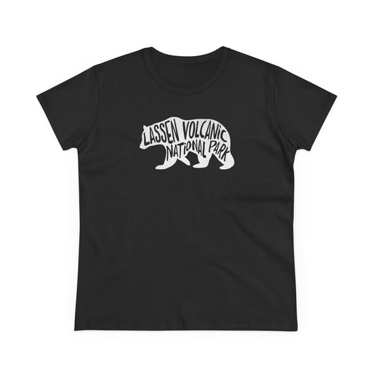 Lassen Volcanic National Park Women's T-Shirt - Black Bear