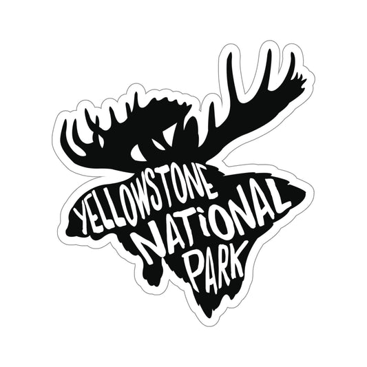 Yellowstone National Park Sticker - Moose