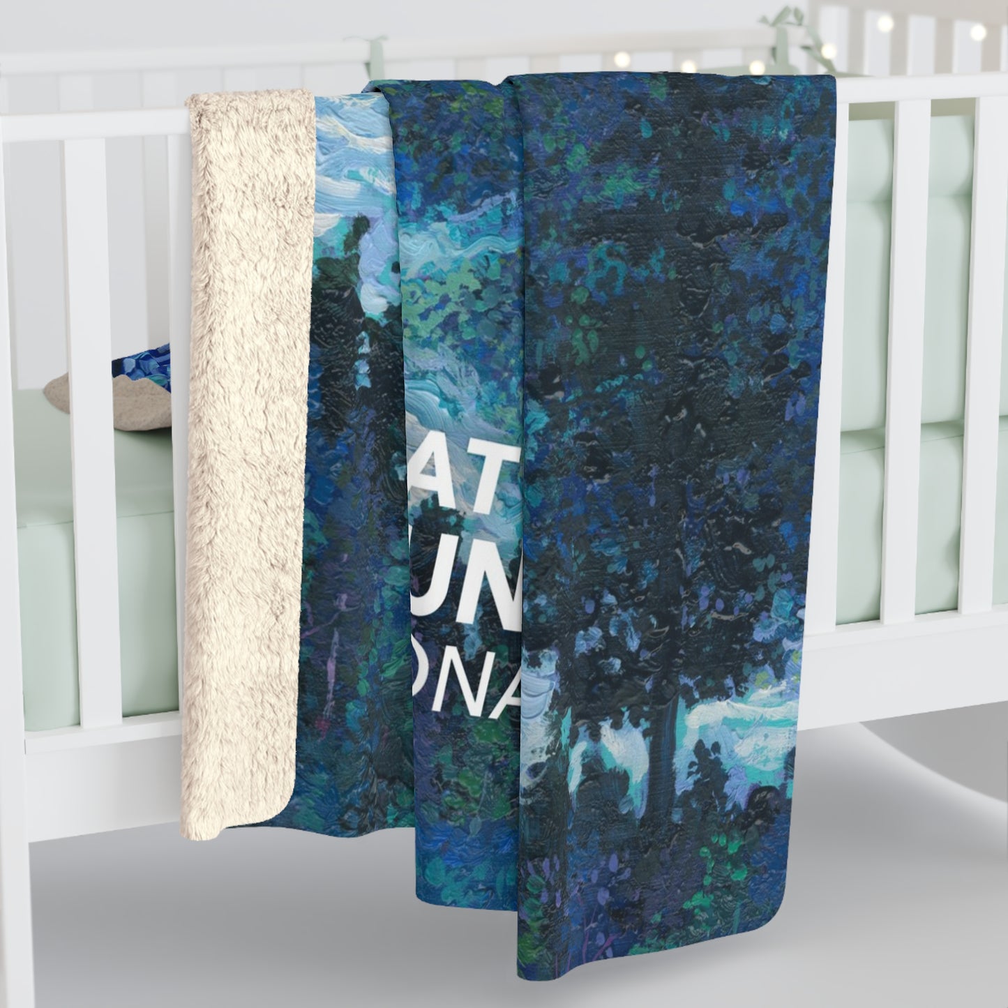 Great Smoky Mountains National Park Sherpa Blanket - The Starry Night