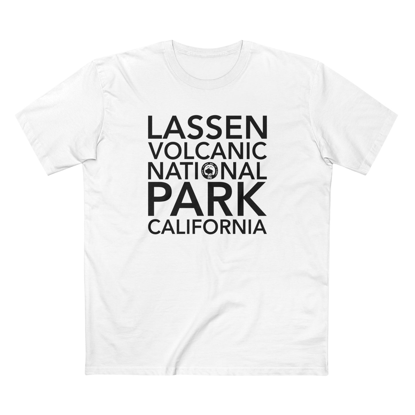 Lassen Volcanic National Park T-Shirt Block Text