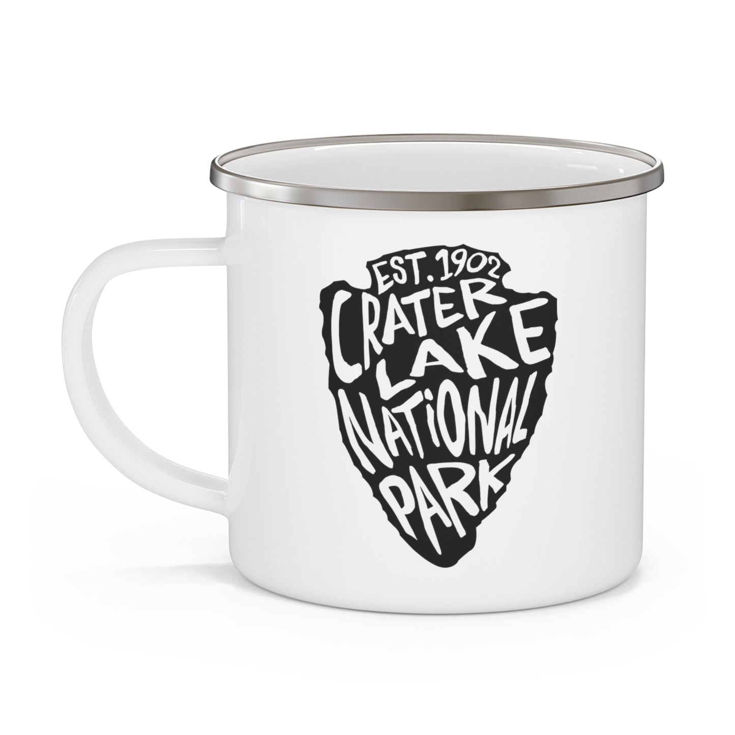 Crater Lake National Park Enamel Camping Mug - Arrowhead