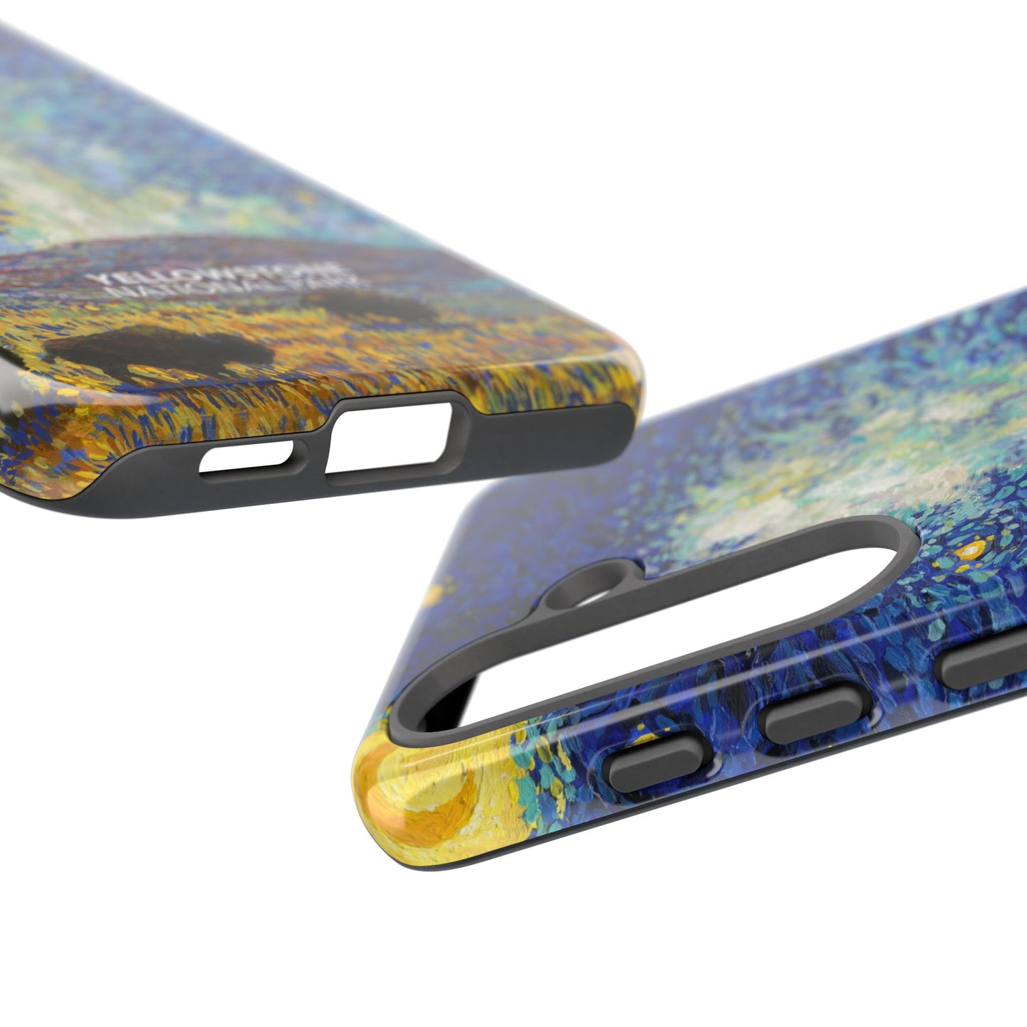 Yellowstone National Park Phone Case - Old Faithful Starry Night