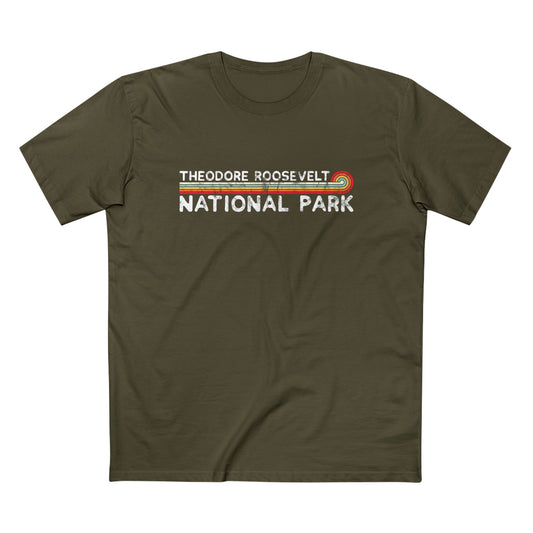 Theodore Roosevelt National Park T-Shirt - Vintage Stretched Sunrise