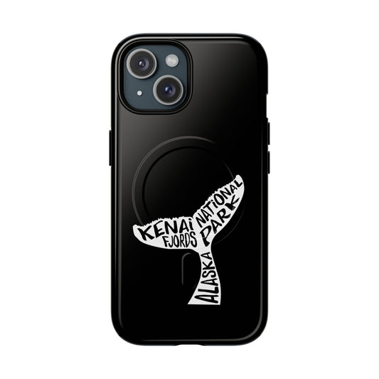 Kenai Fjords National Park iPhone Case with MagSafe - Humpback Whale Tail Design