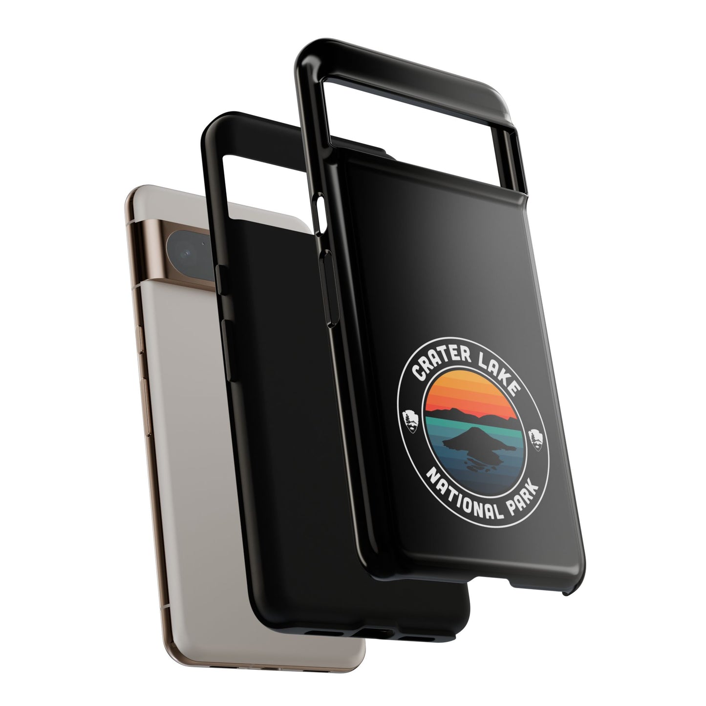 Crater Lake National Park Phone Case - Round Emblem Design