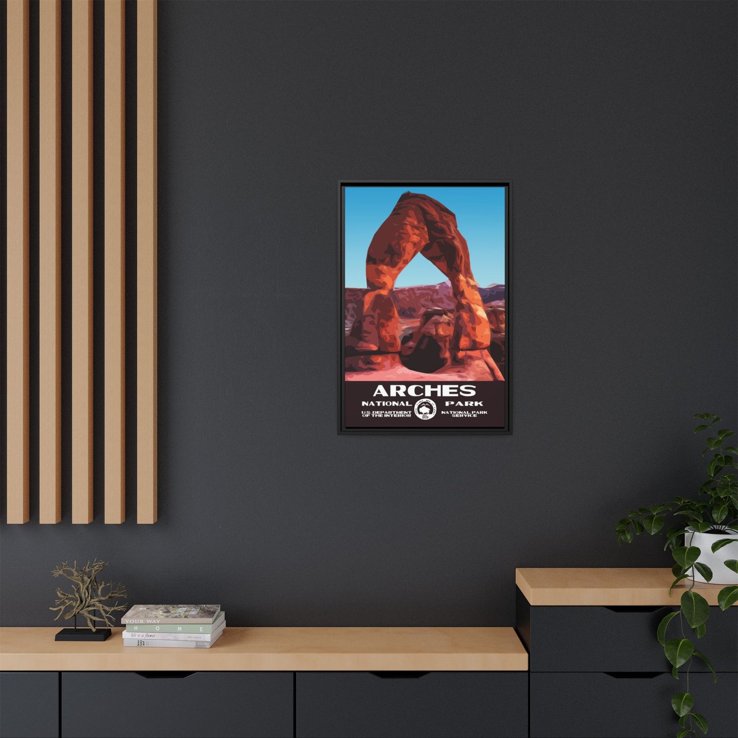 Arches National Park Framed Canvas - WPA Poster