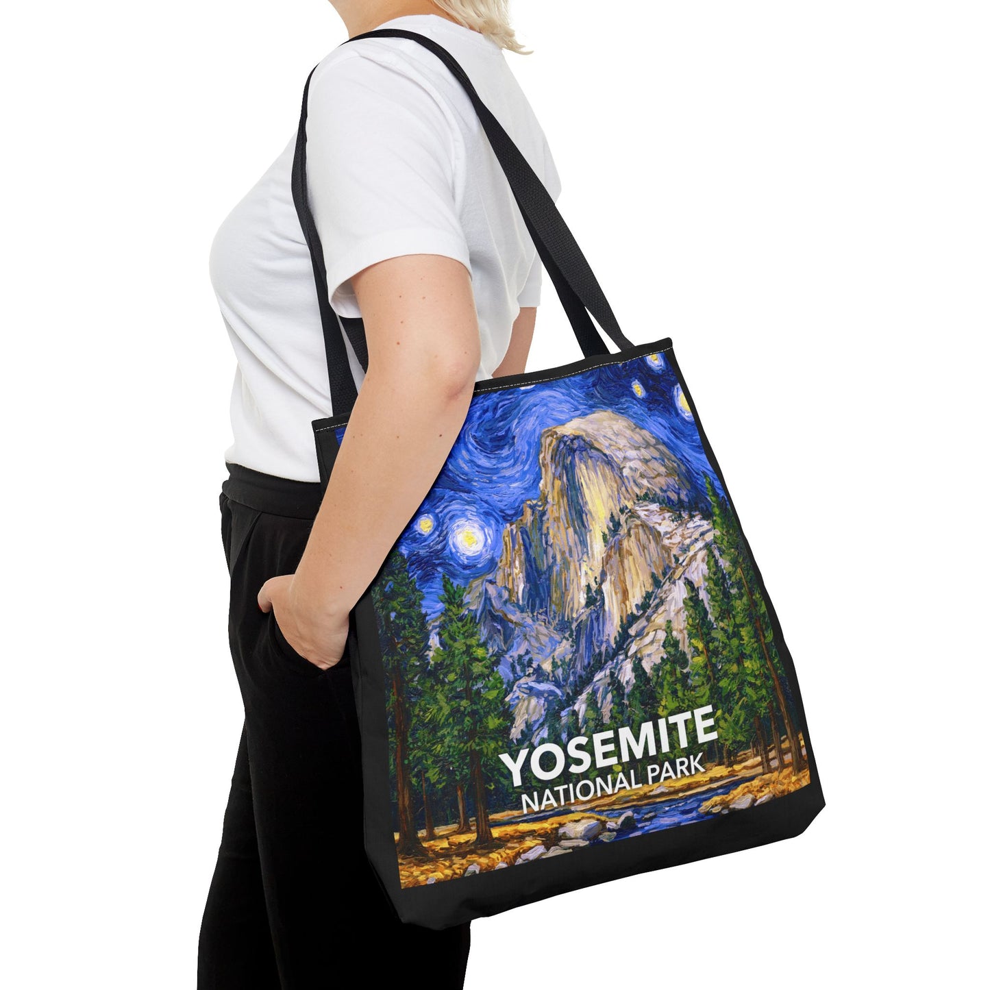 Yosemite National Park Tote Bag - The Starry Night Large