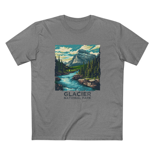 Glacier National Park T-Shirt - Vintage Design