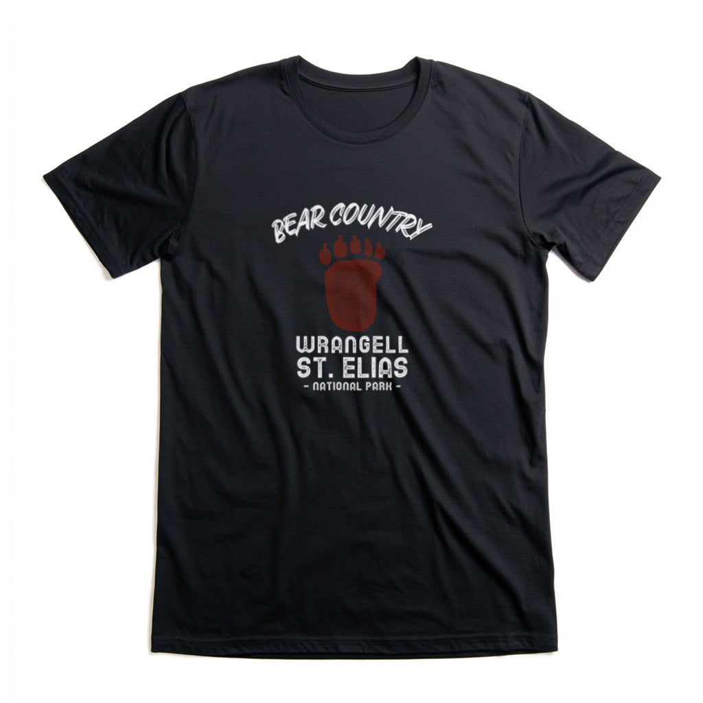 Wrangell St Elias National Park T-Shirt - Bear Country in Black