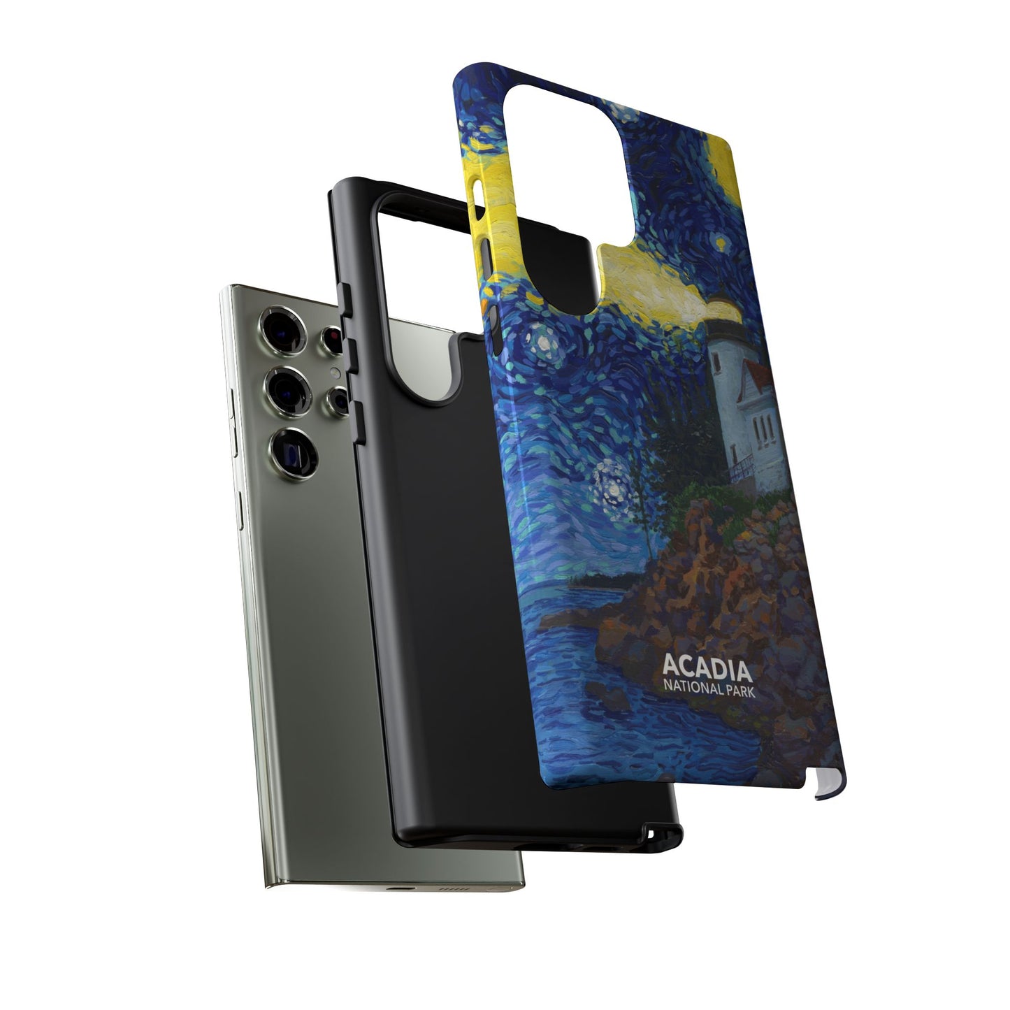 Acadia National Park Phone Case - Starry Night Lighthouse