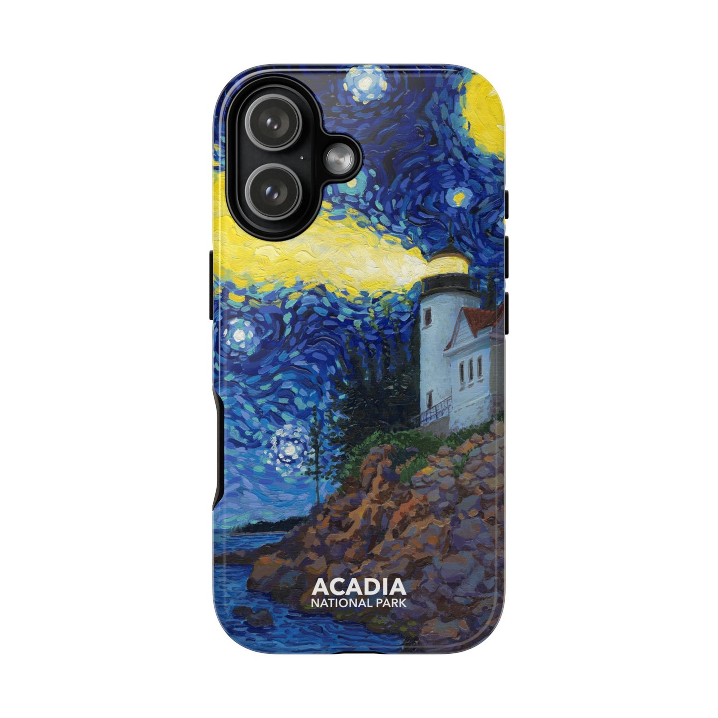Acadia National Park Phone Case - Starry Night Lighthouse