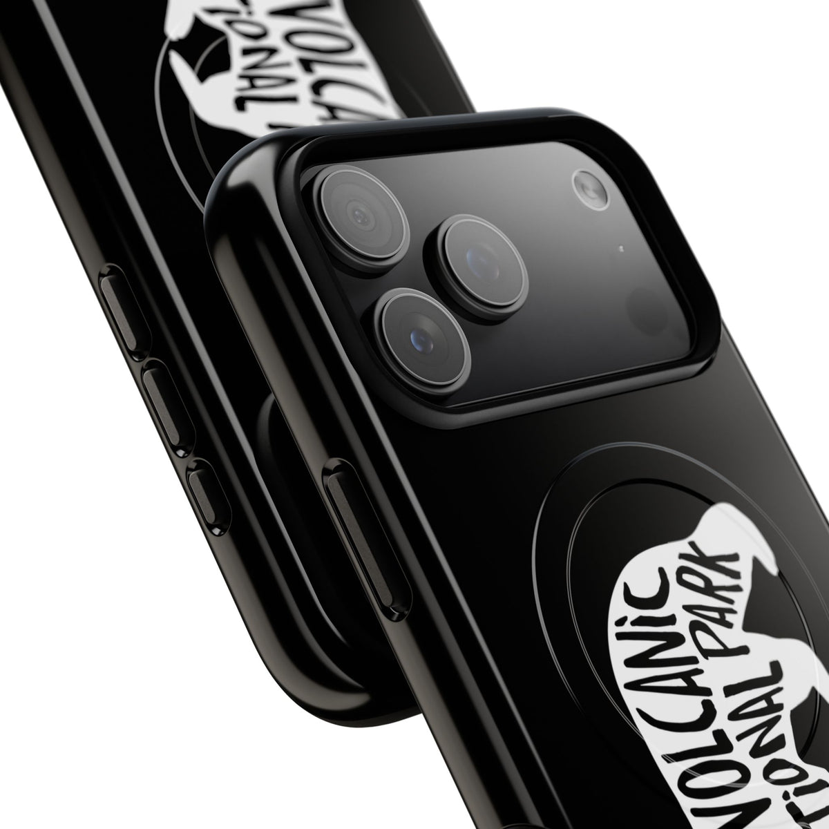 Lassen Volcanic National Park iPhone Case with MagSafe - Black Bear Design