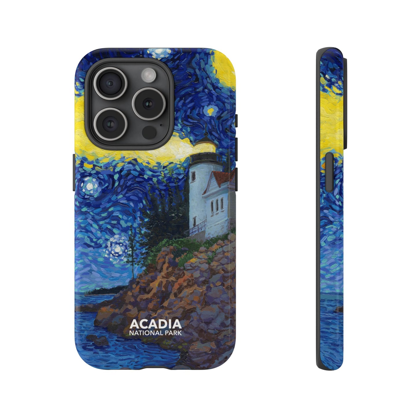 Acadia National Park Phone Case - Starry Night Lighthouse