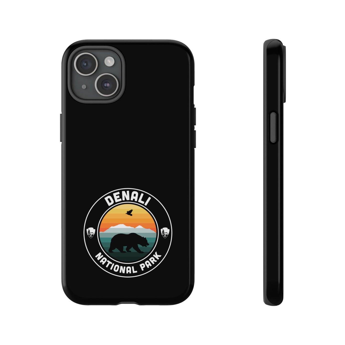 Denali National Park Phone Case - Round Emblem Design