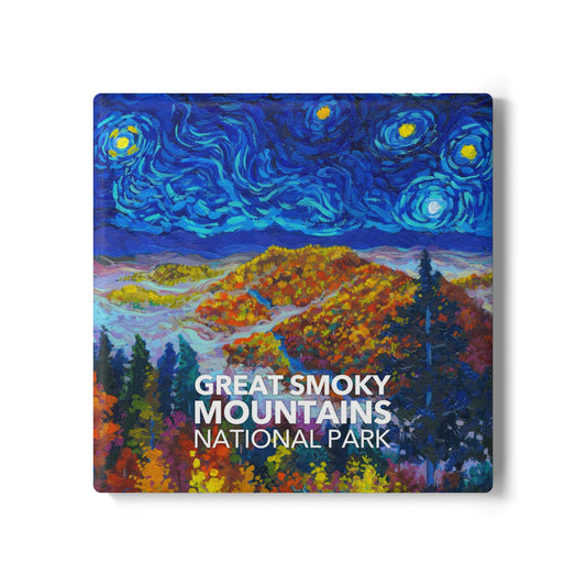 Great Smoky Mountains National Park Coaster - The Starry Night Fall