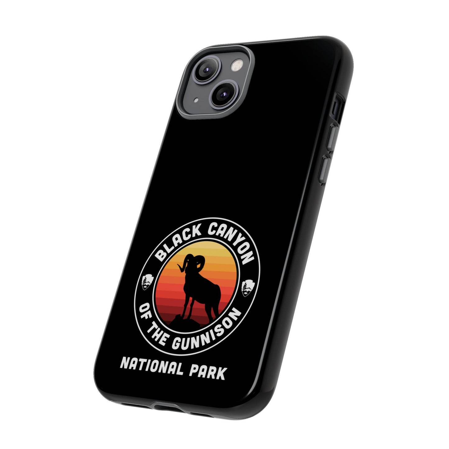 Black Canyon of the Gunnison National Park Phone Case - Round Emblem Design