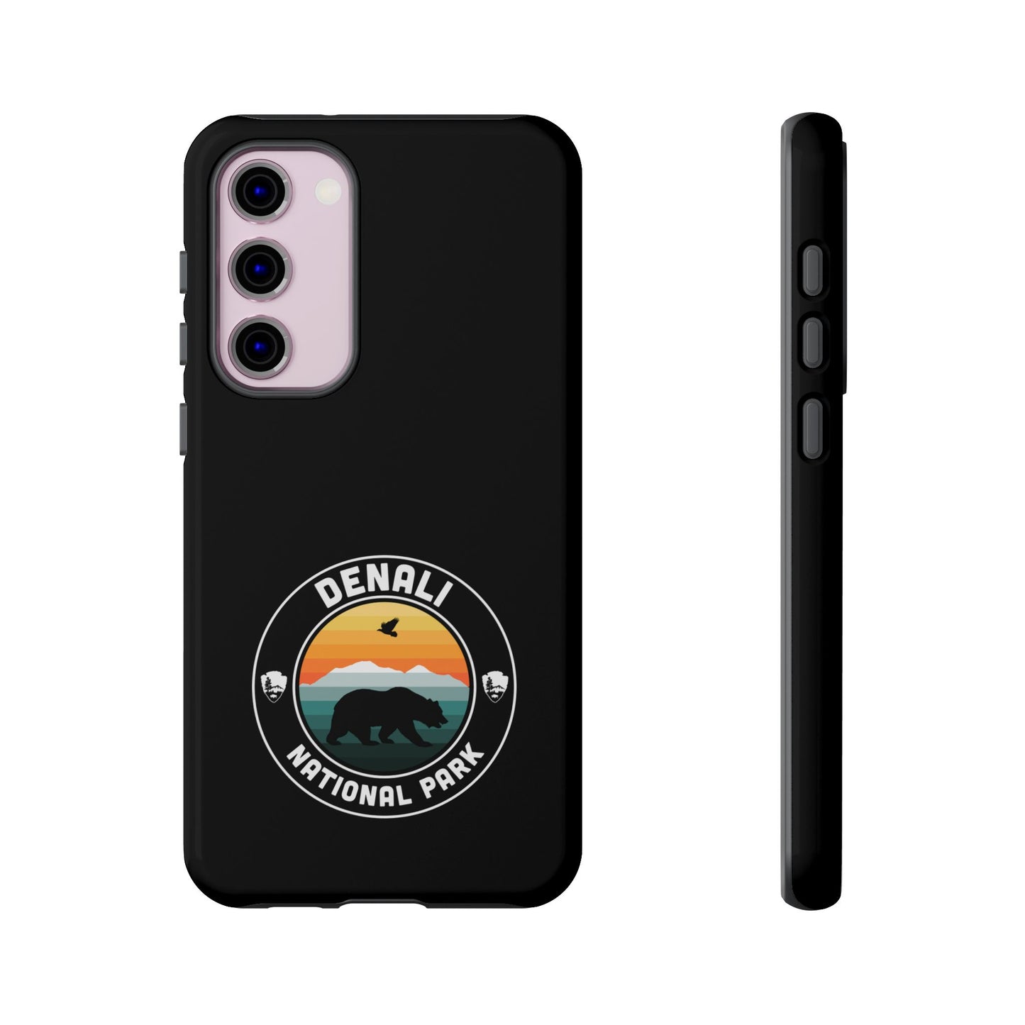 Denali National Park Phone Case - Round Emblem Design