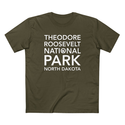 Theodore Roosevelt National Park T-Shirt Block Text