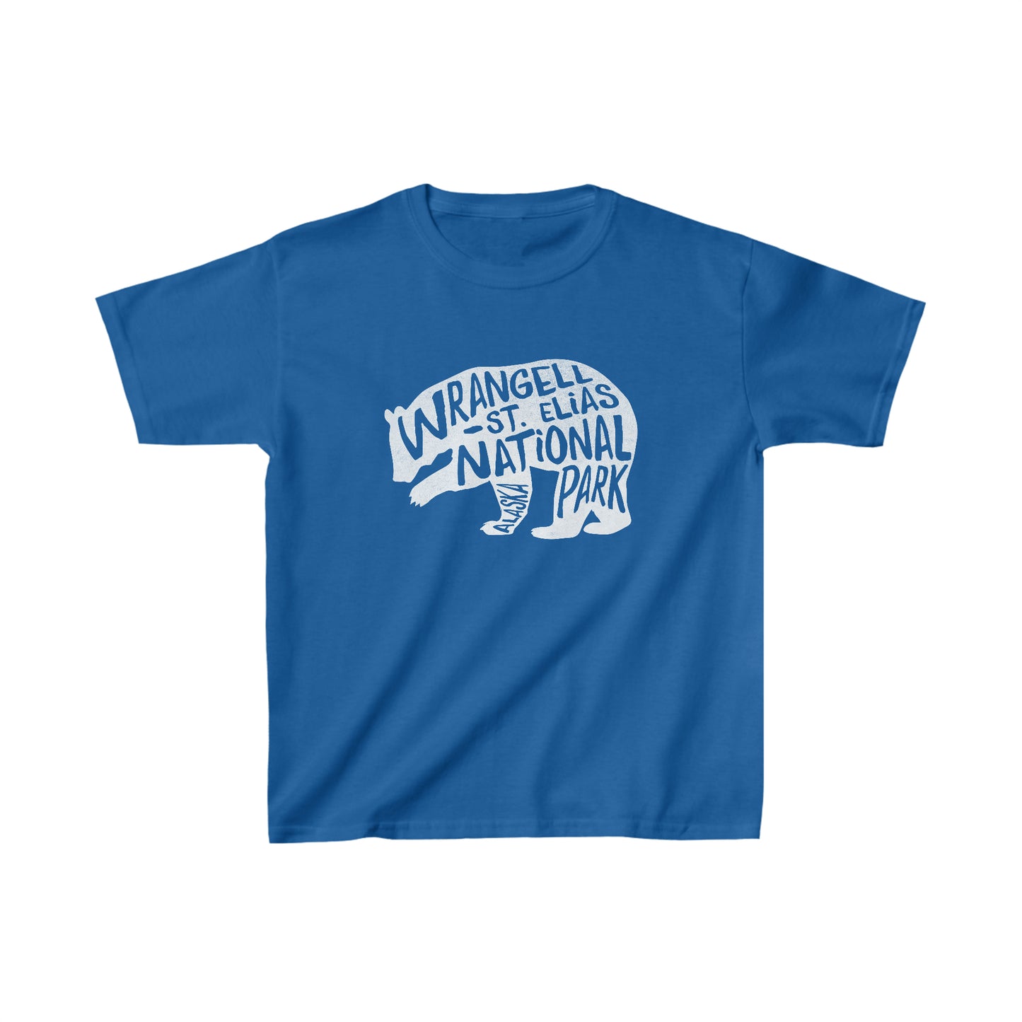 Wrangell St. Elias National Park Child T-Shirt - Grizzly Bear Chunky Text