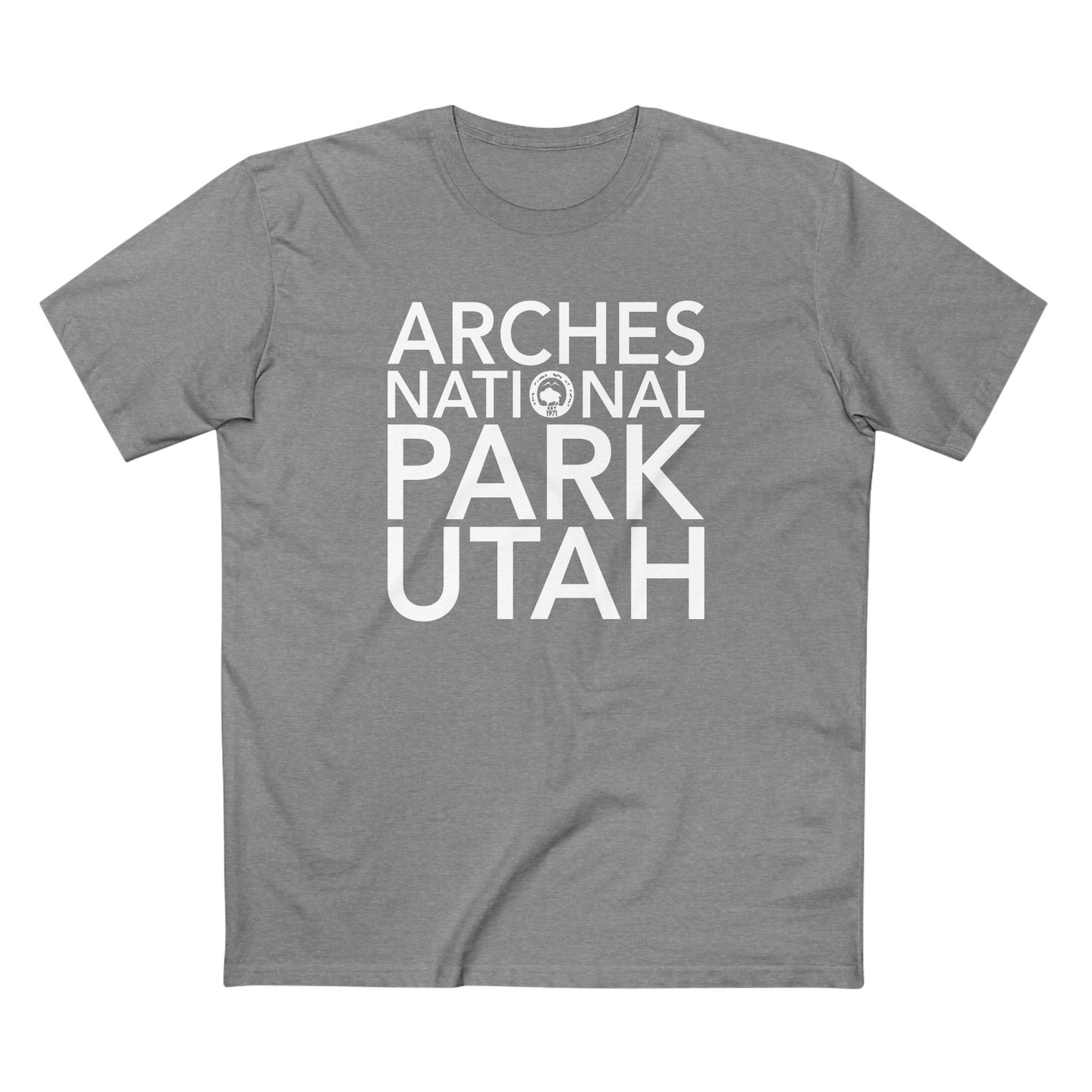 Arches National Park T-Shirt Block Text