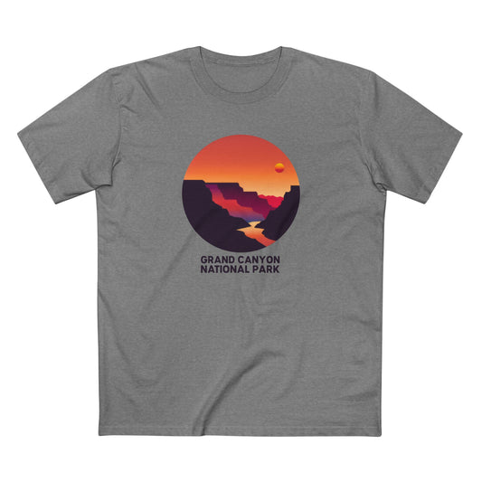Grand Canyon National Park T-Shirt - Circular Logo in Athletic Heather