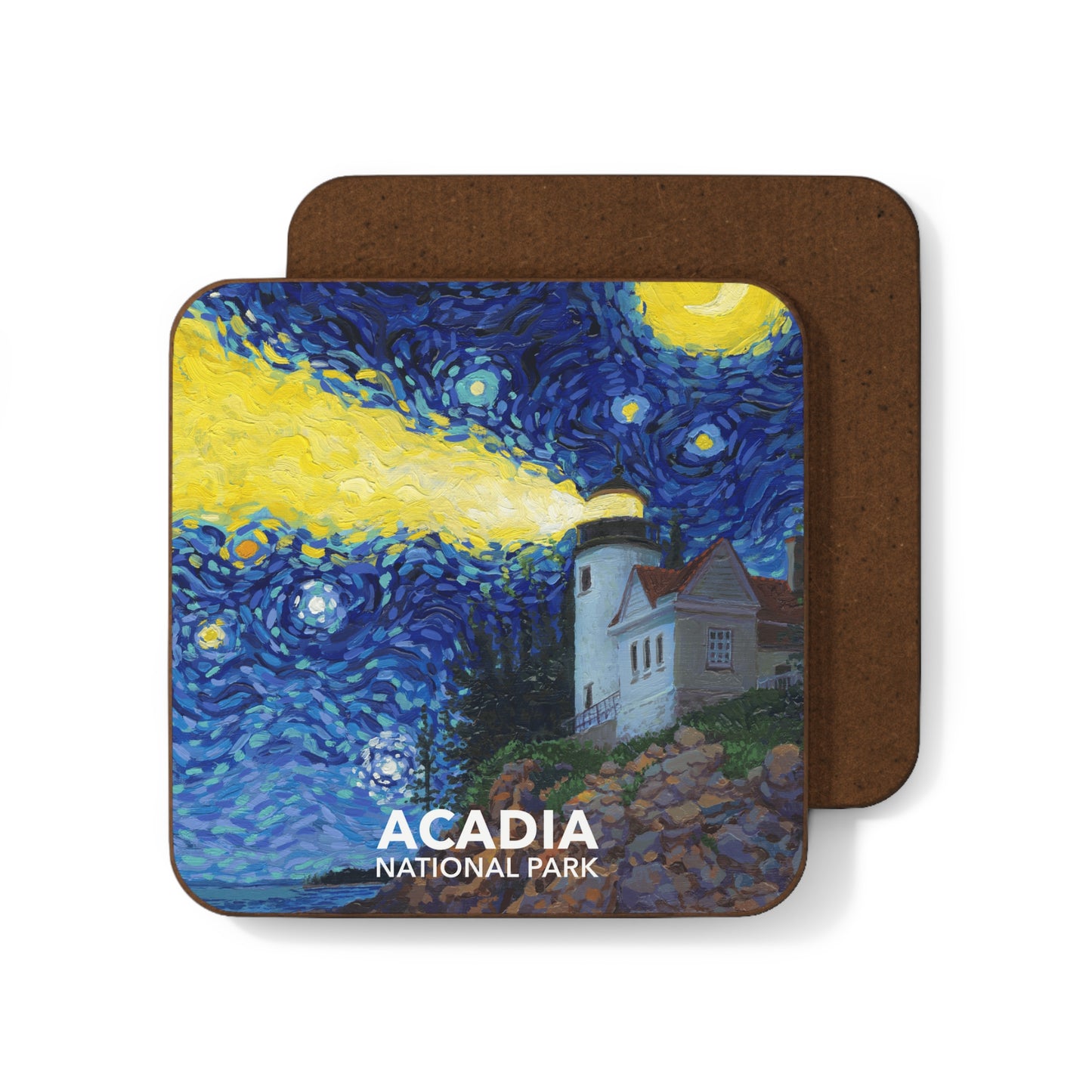 Acadia National Park Coaster - The Starry Night
