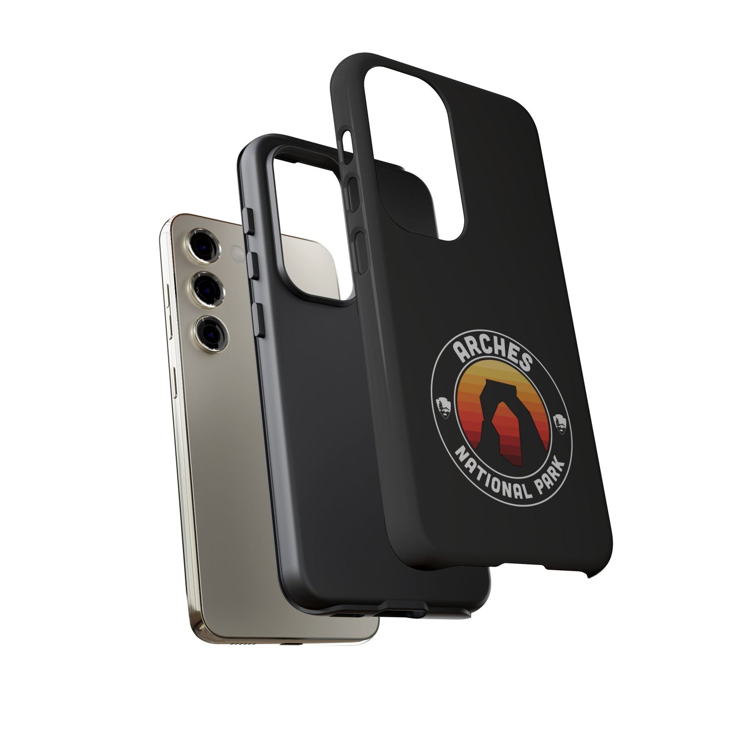 Arches National Park Phone Case - Round Emblem Design