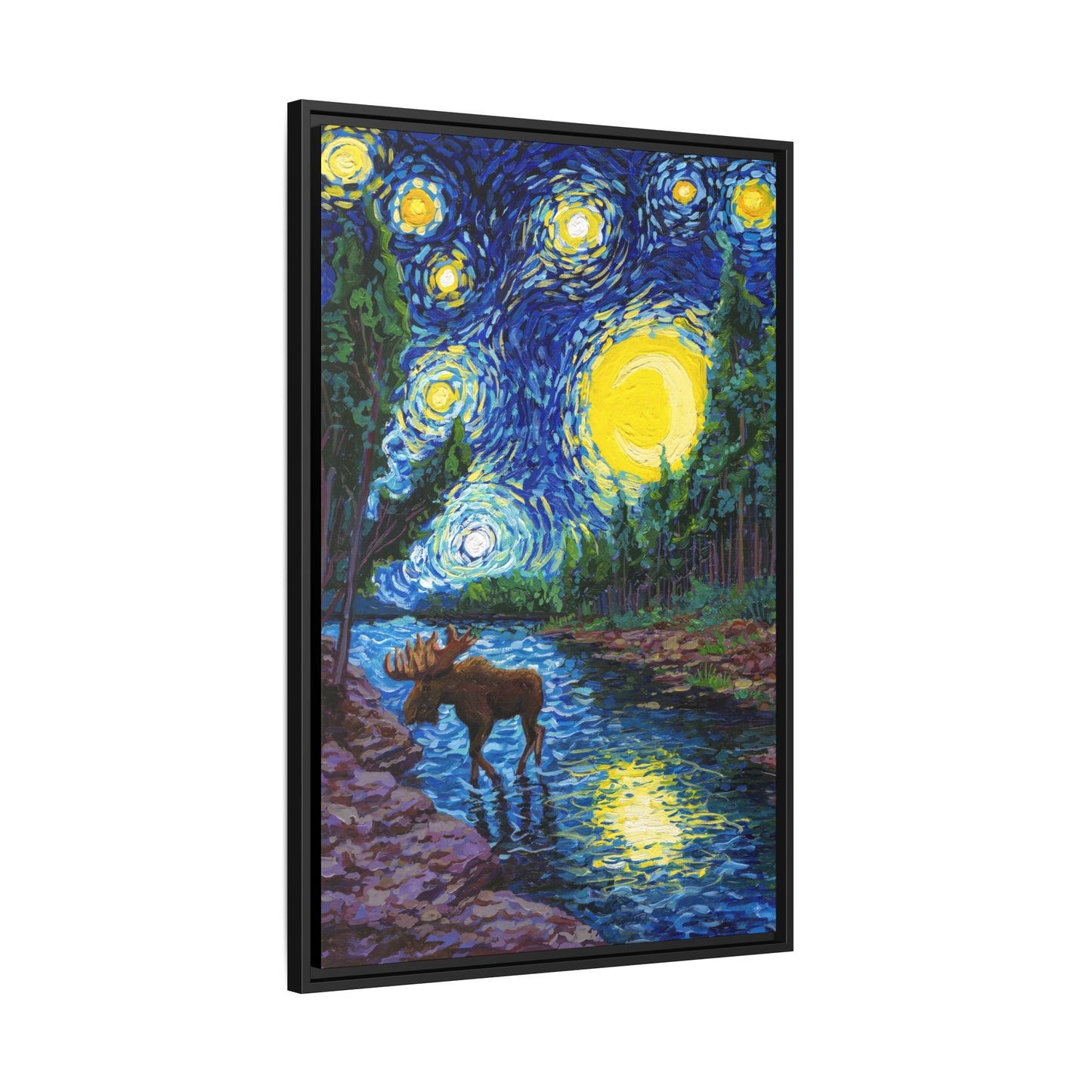 Isle Royale National Park Framed Canvas - The Starry Night