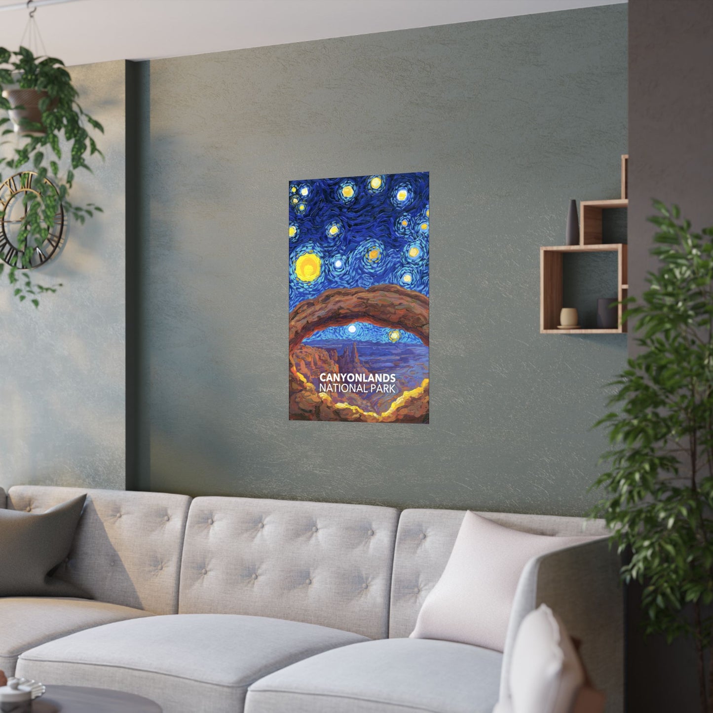 Canyonlands National Park Poster - Starry Night