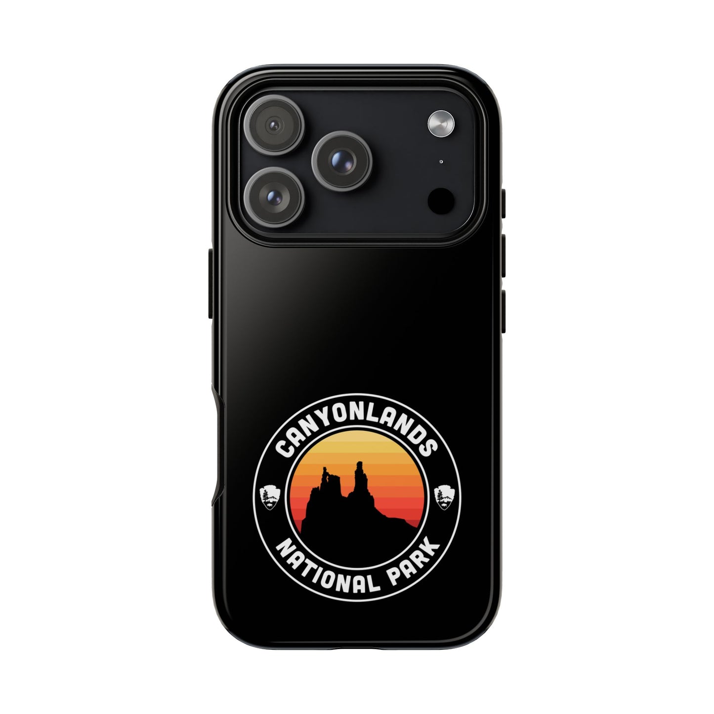 Canyonlands National Park Phone Case - Round Emblem Design