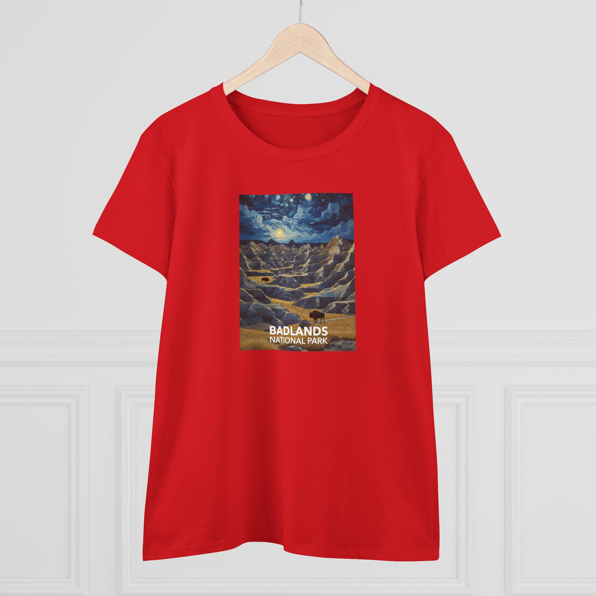 Badlands National Park Women's T-Shirt - Starry Night