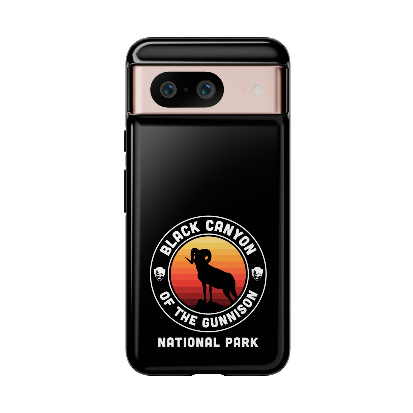 Black Canyon of the Gunnison National Park Phone Case - Round Emblem Design