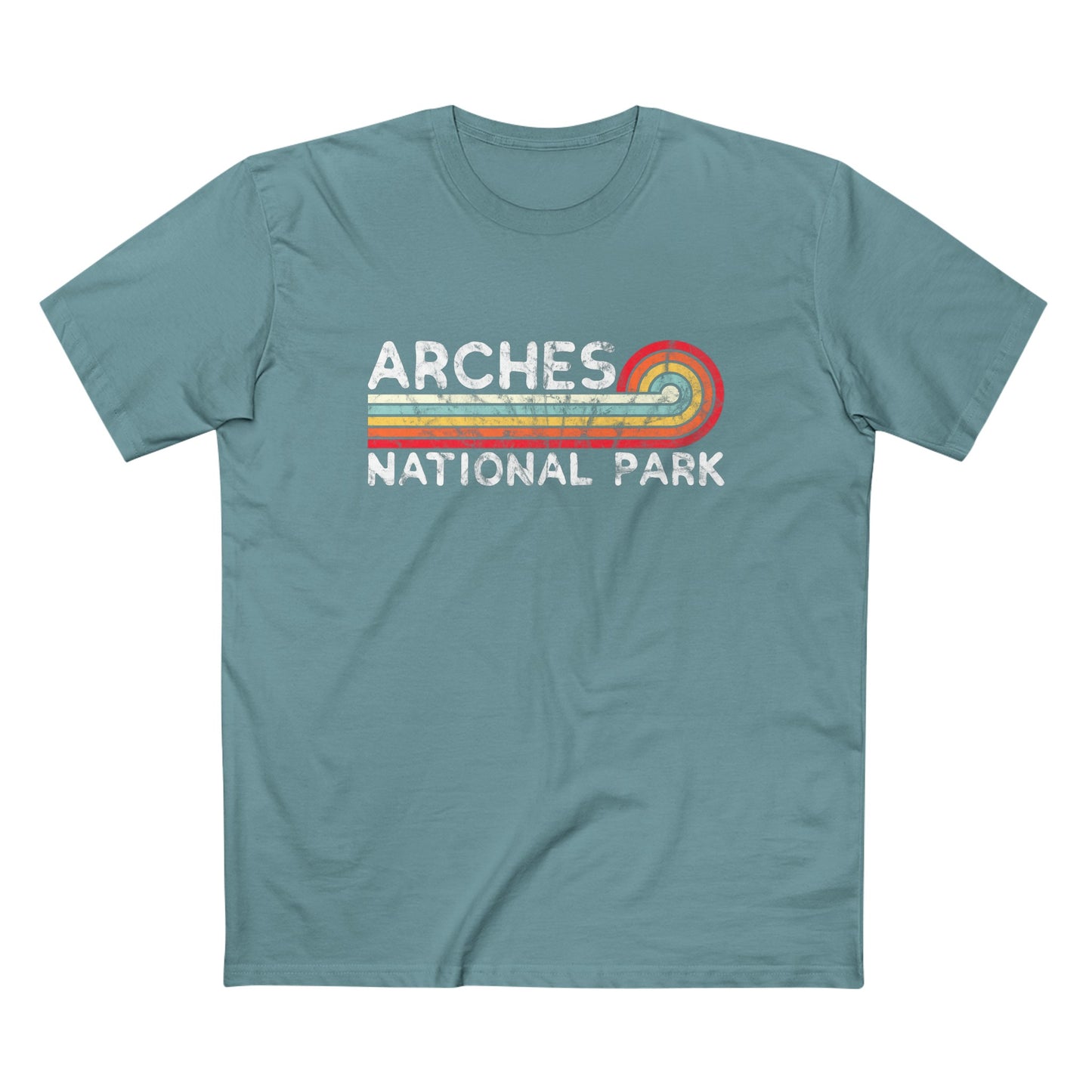 Arches National Park T-Shirt - Vintage Stretched Sunrise