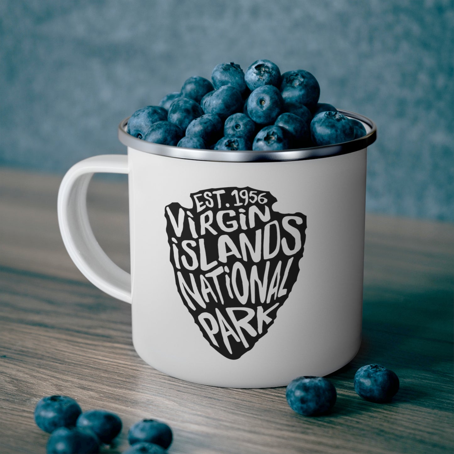 Virgin Islands National Park Enamel Camping Mug - Arrowhead