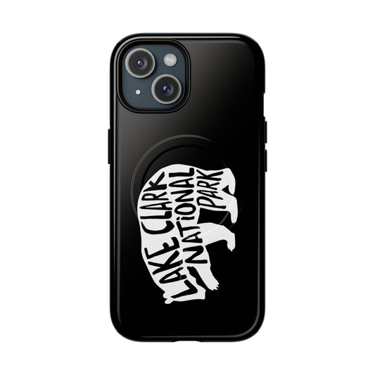 Lake Clark National Park iPhone Case with MagSafe - Grizzly Bear Design