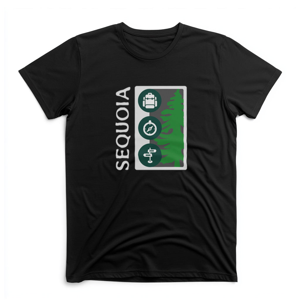 Sequoia National Park T-Shirt Tree Graphic in Black