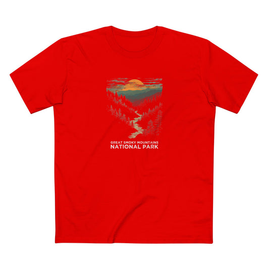 Great Smoky Mountains National Park T-Shirt - in Red