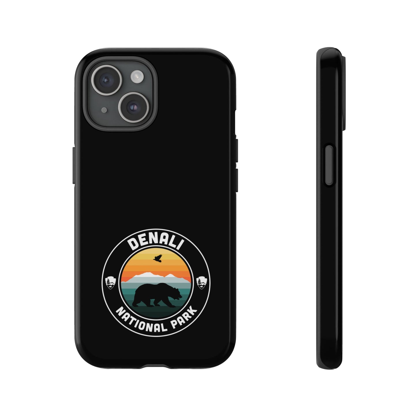 Denali National Park Phone Case - Round Emblem Design