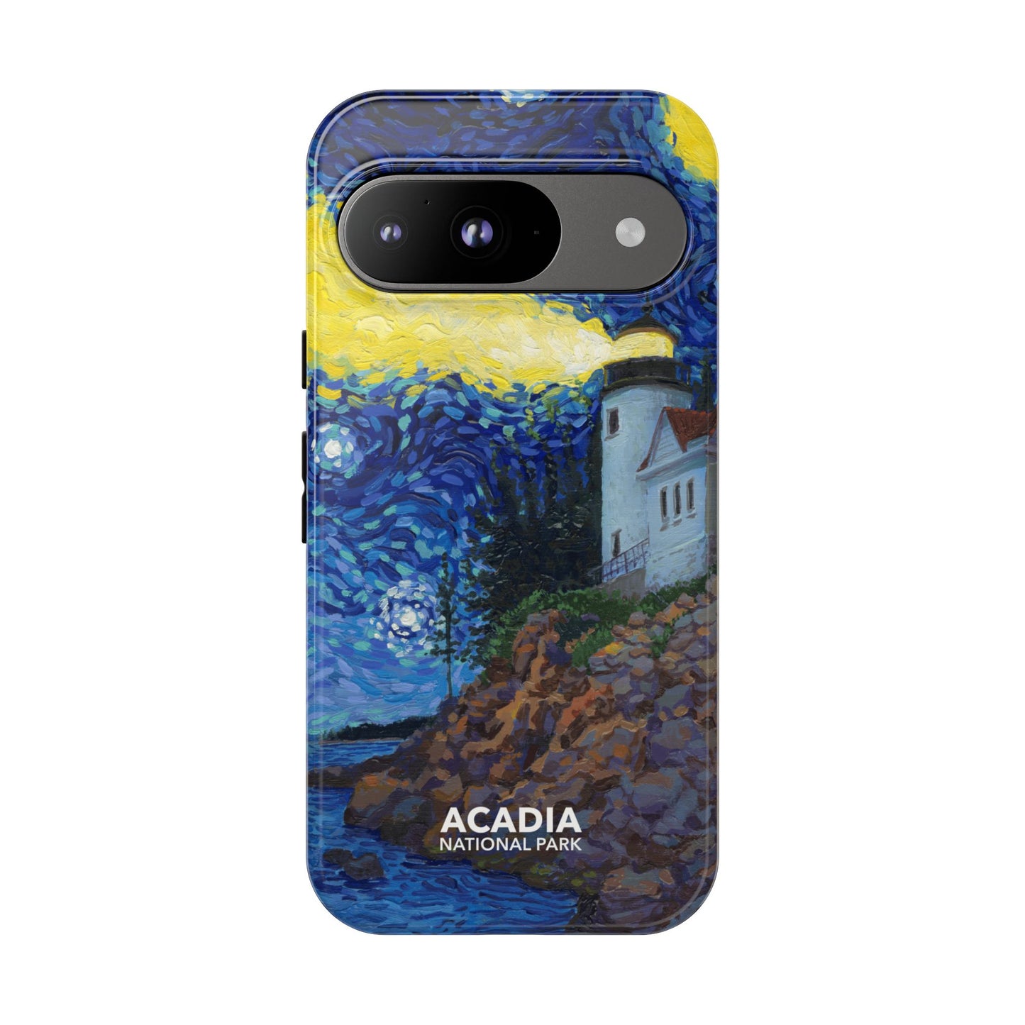 Acadia National Park Phone Case - Starry Night Lighthouse