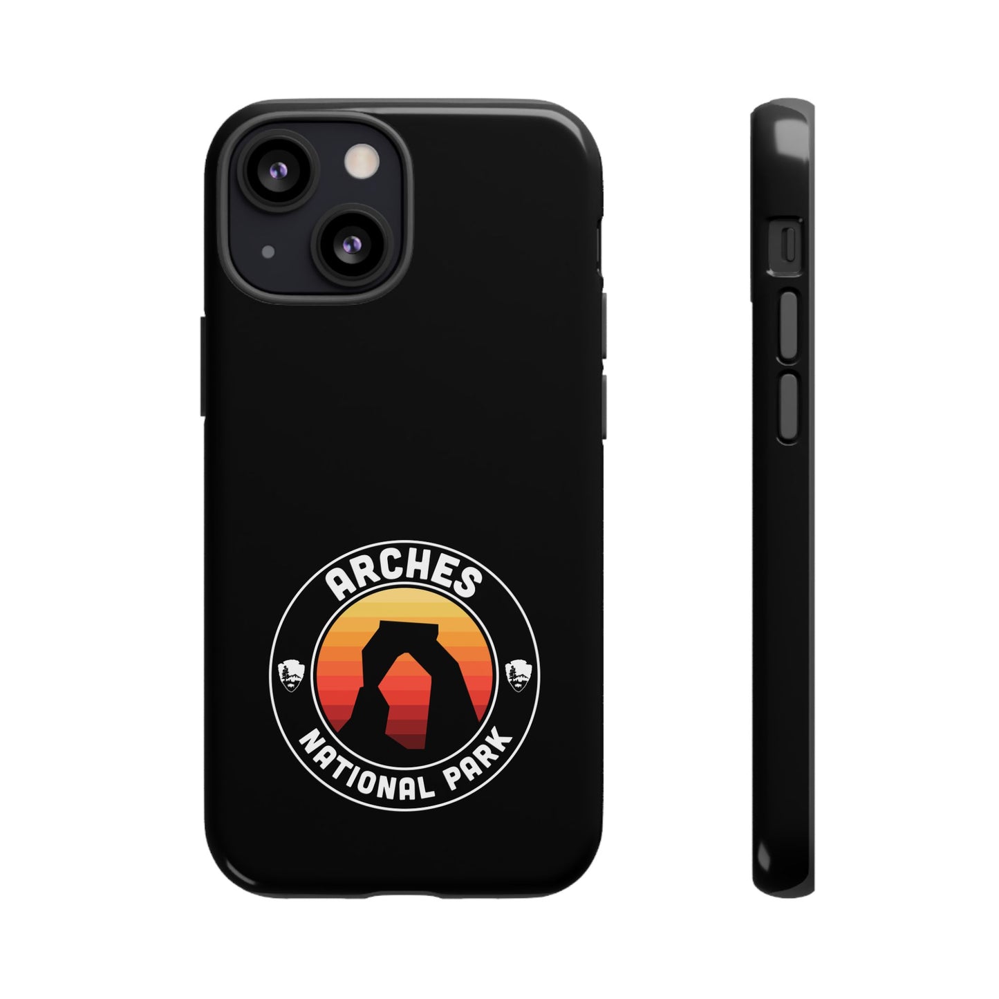 Arches National Park Phone Case - Round Emblem Design