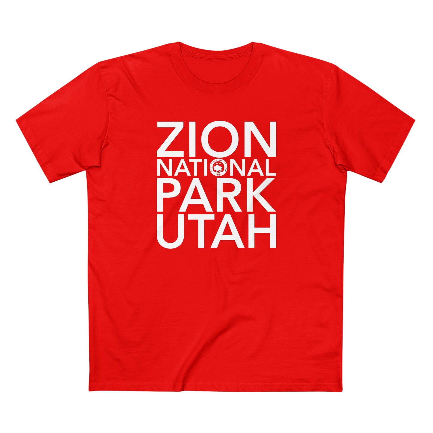 Zion National Park T-Shirt Block Text