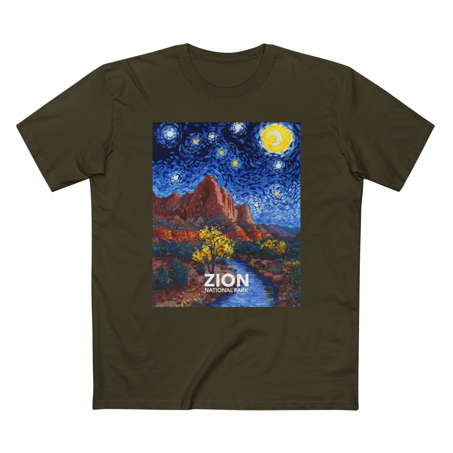 Zion National Park T-Shirt - The Starry Night