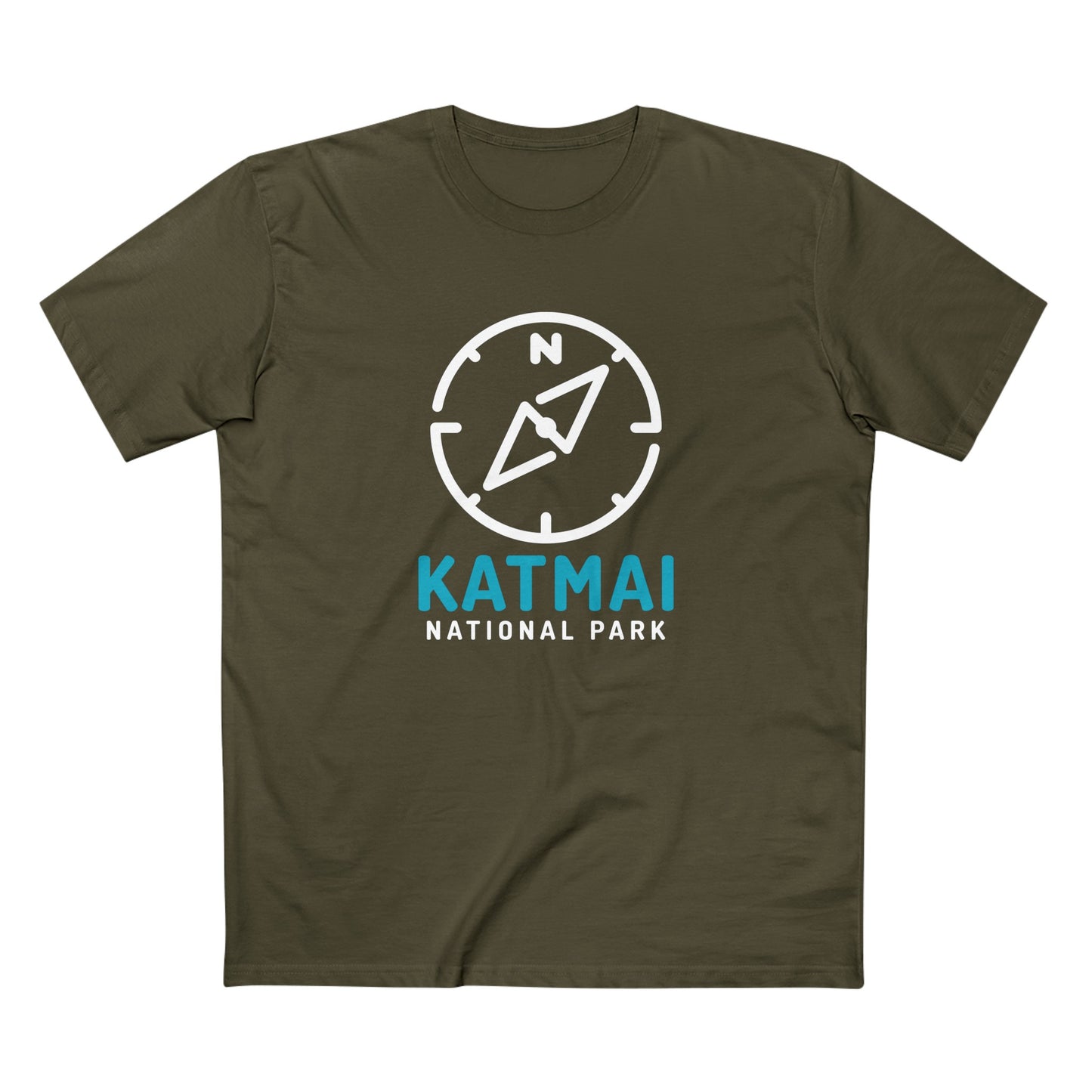 Katmai National Park T-Shirt Compass Design