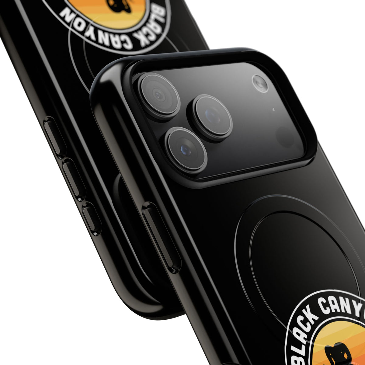 Black Canyon of the Gunnison National Park iPhone Case with MagSafe - Round Emblem Design