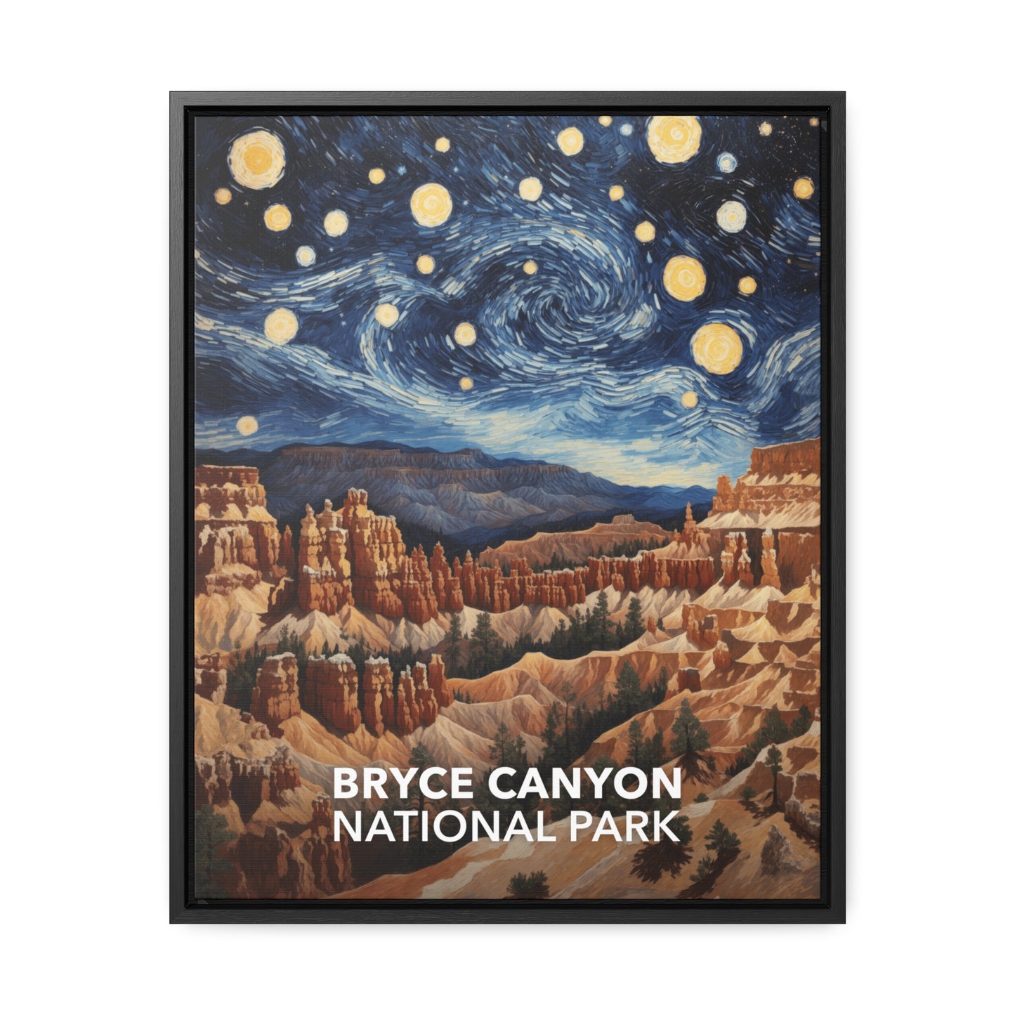 Bryce Canyon National Park Framed Canvas - The Starry Night
